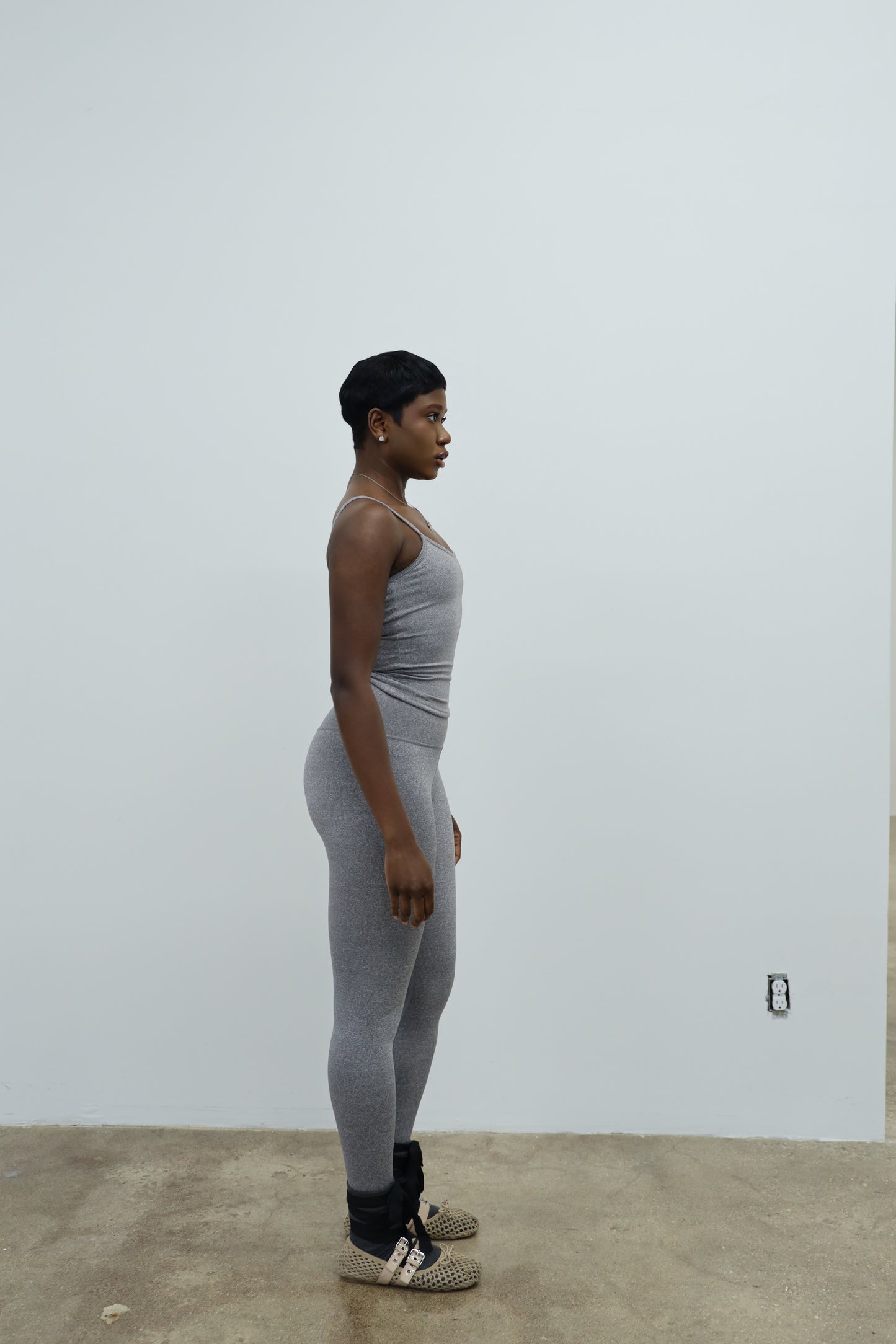 Heather grey Sculpt Tank