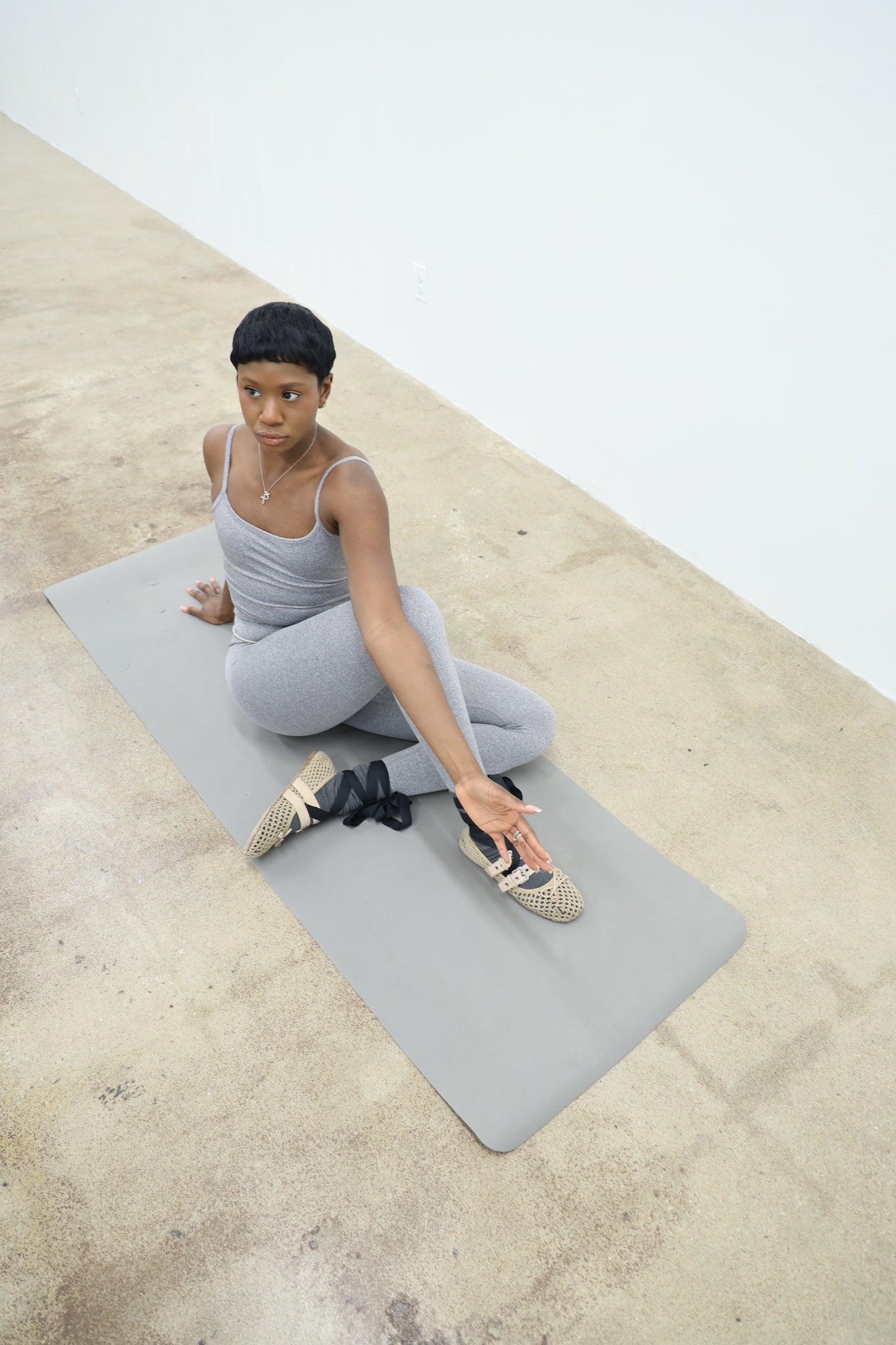 Heather grey Sculpt Tank